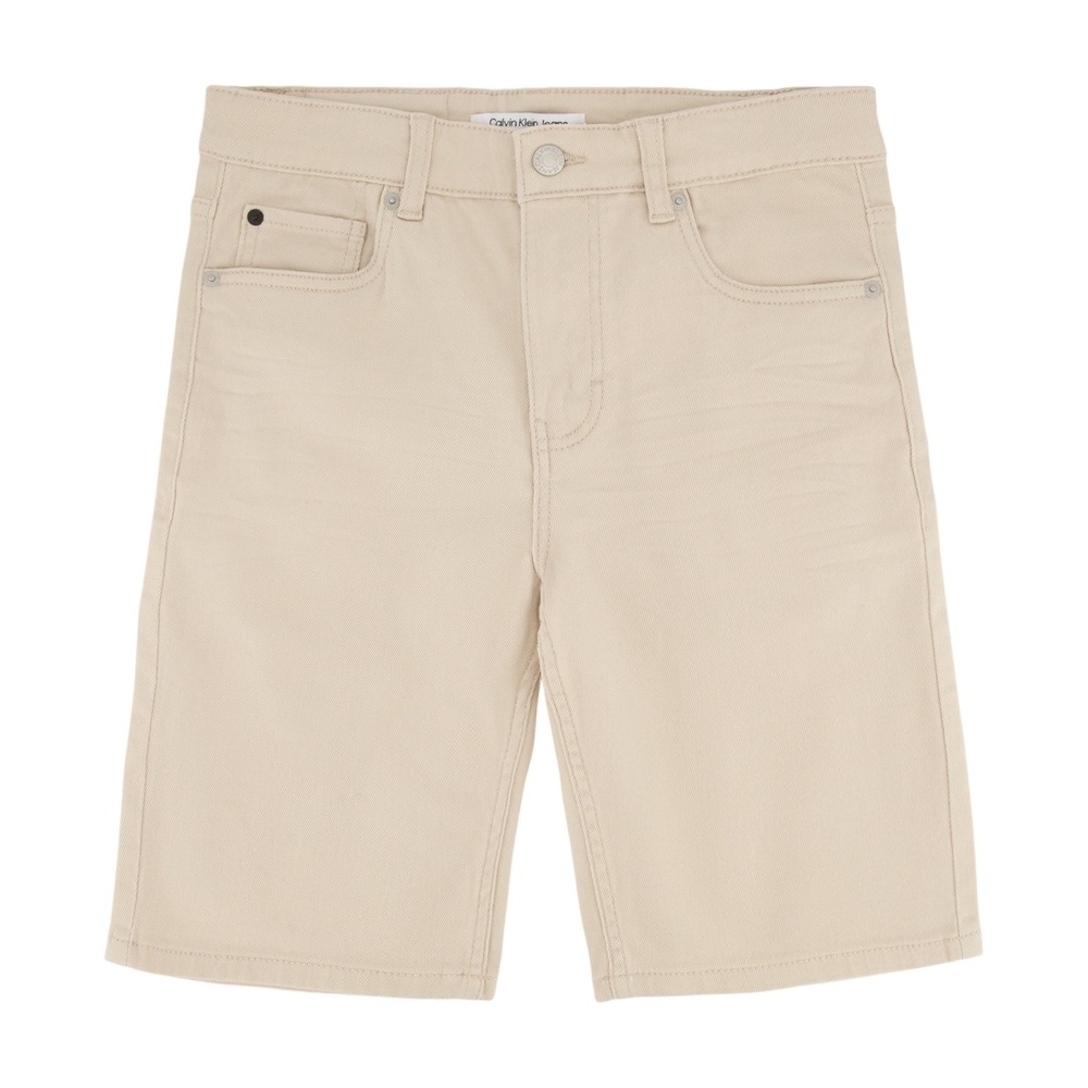 Calvin Klein Big Boys 5 Pocket Rugged Denim Shorts - Tan - Size 20